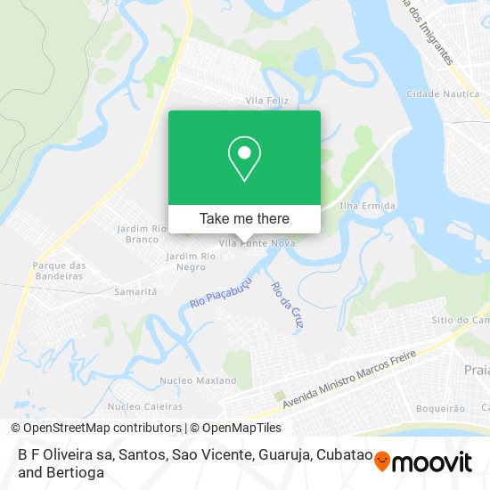 B F Oliveira sa map