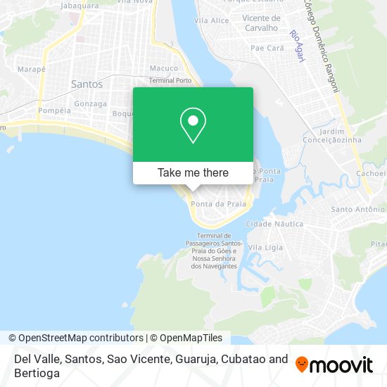 Del Valle map