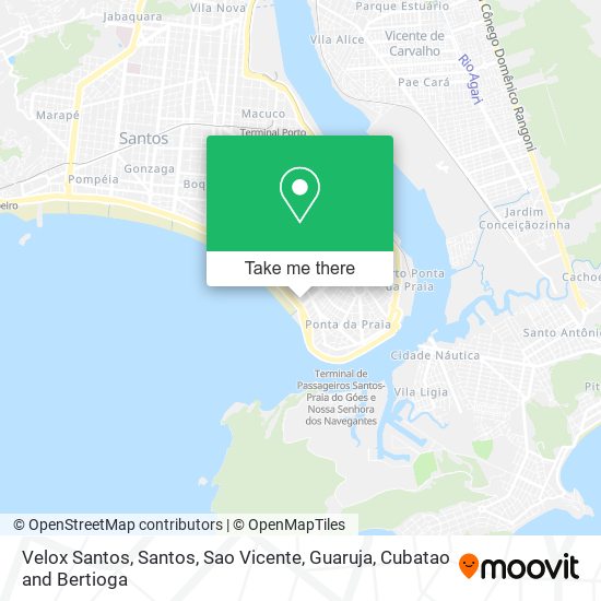 Mapa Velox Santos