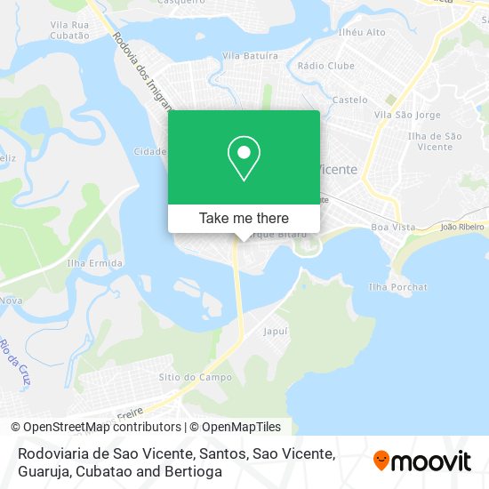Rodoviaria de Sao Vicente map