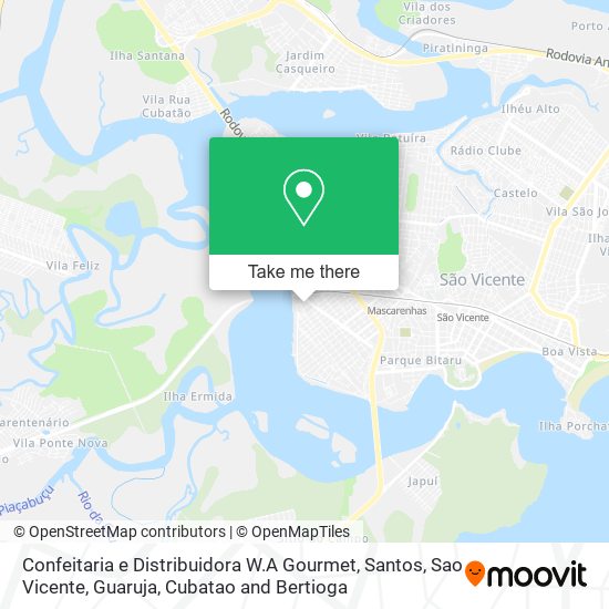 Confeitaria e Distribuidora W.A Gourmet map