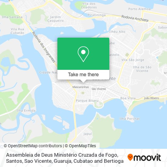 Assembleia de Deus Ministério Cruzada de Fogo map