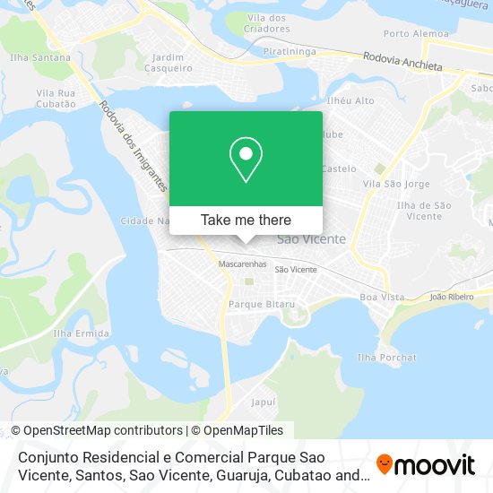 Mapa Conjunto Residencial e Comercial Parque Sao Vicente