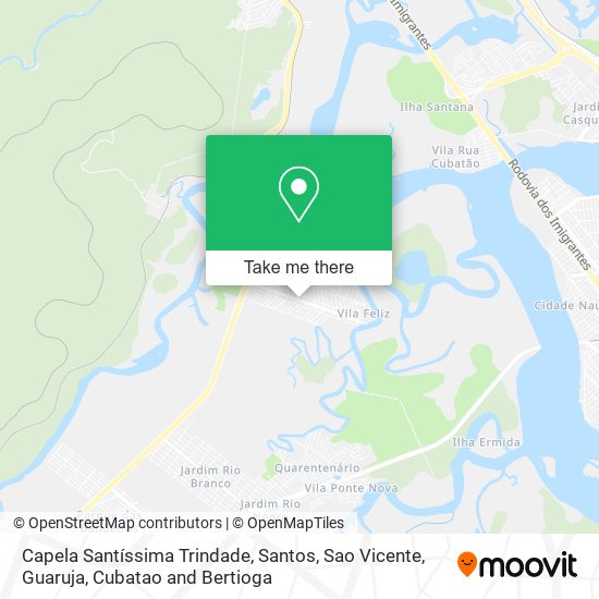 Mapa Capela Santíssima Trindade