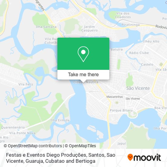 Festas e Eventos Diego Produções map