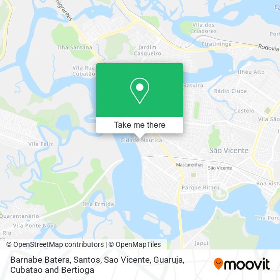 Barnabe Batera map