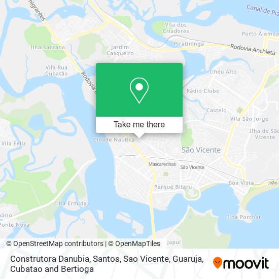 Construtora Danubia map