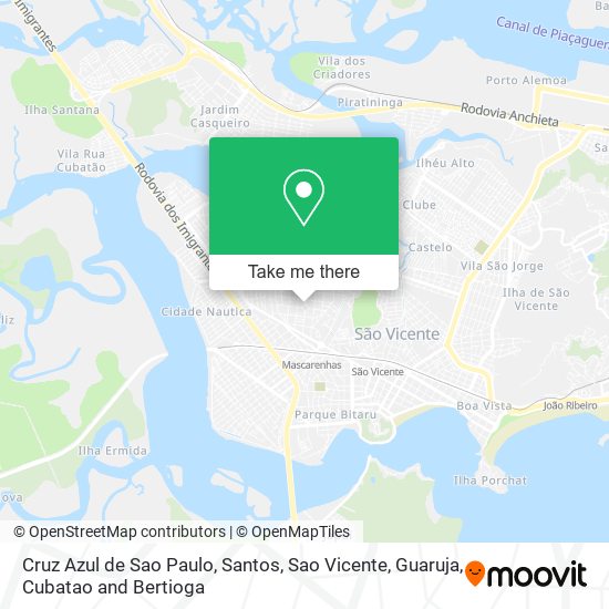 Cruz Azul de Sao Paulo map