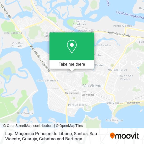 Loja Maçônica Príncipe do Líbano map