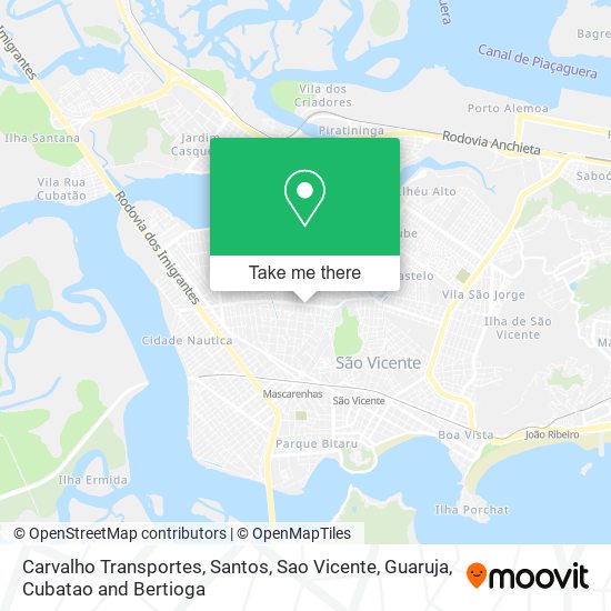 Carvalho Transportes map
