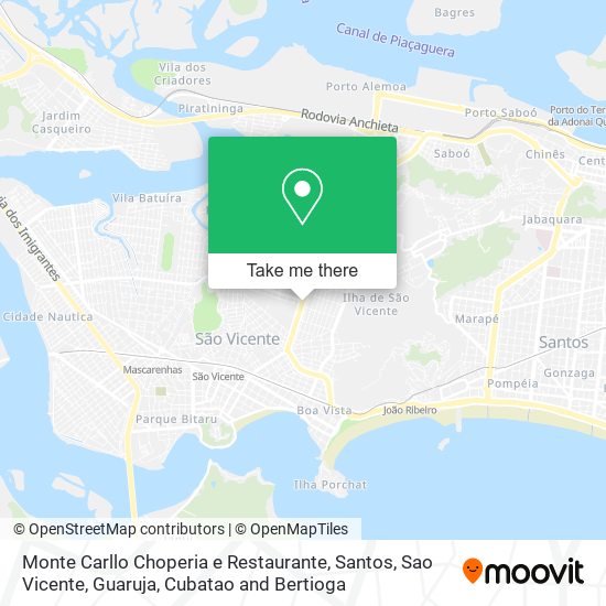 Mapa Monte Carllo Choperia e Restaurante