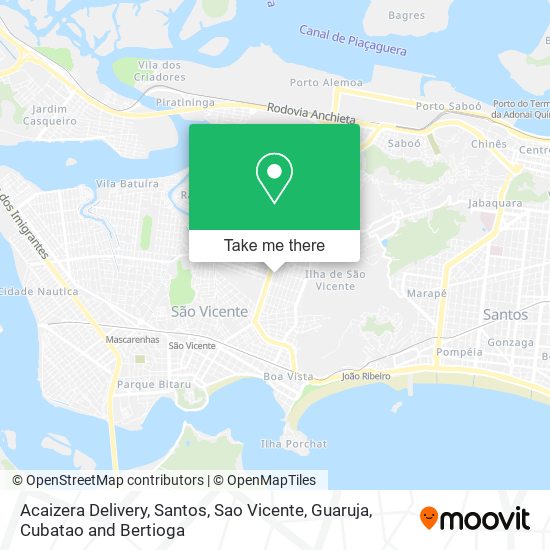 Mapa Acaizera Delivery