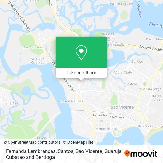 Fernanda Lembranças map