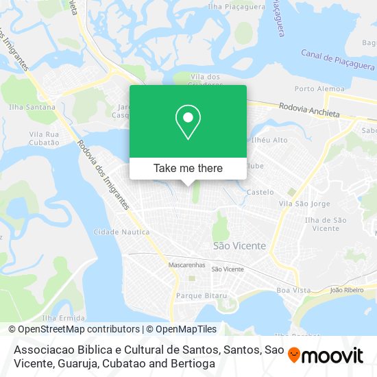 Associacao Biblica e Cultural de Santos map