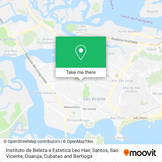 Mapa Instituto de Beleza e Estetica Leo Hair