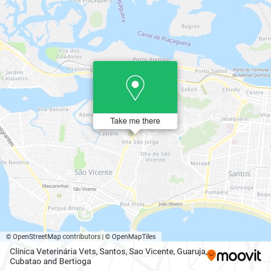 Clínica Veterinária Vets map