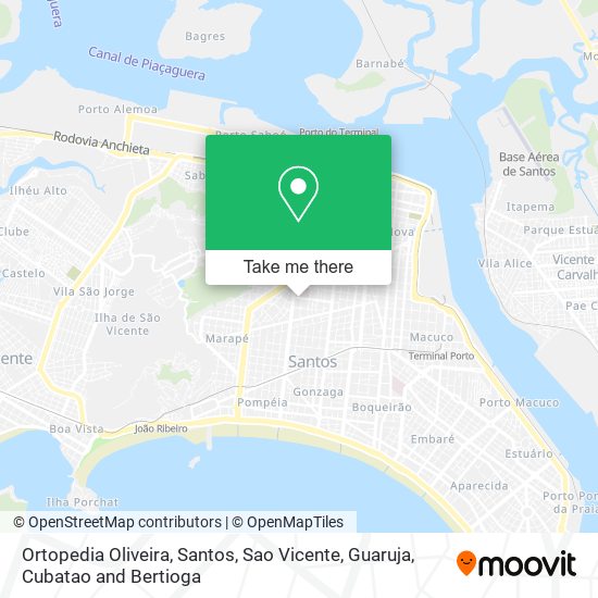 Ortopedia Oliveira map