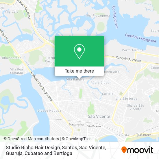 Studio Binho Hair Design map