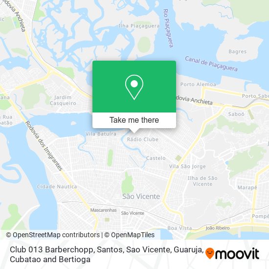 Club 013 Barberchopp map
