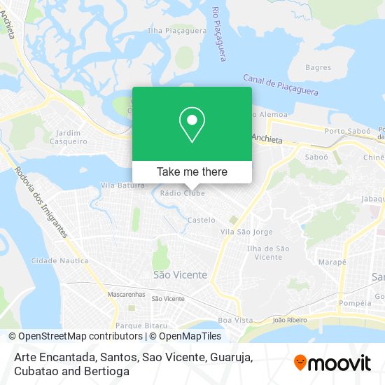 Arte Encantada map