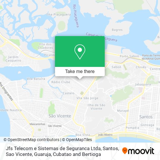 Jfs Telecom e Sistemas de Seguranca Ltda map
