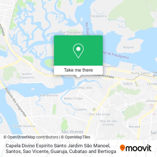 Capela Divino Espírito Santo Jardim São Manoel map