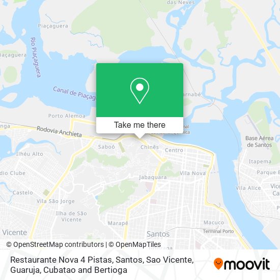 Restaurante Nova 4 Pistas map