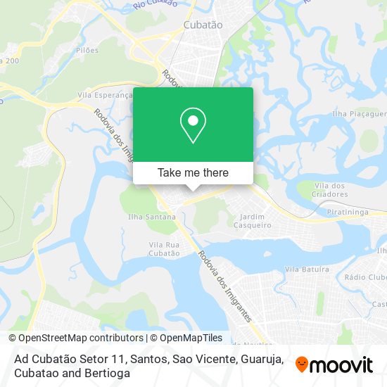 Ad Cubatão Setor 11 map