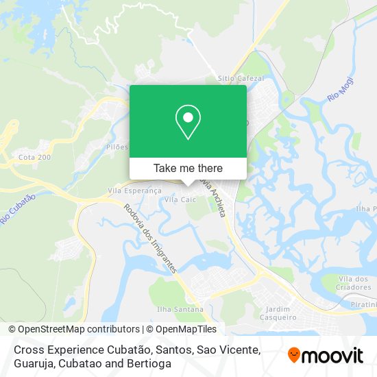 Cross Experience Cubatão map