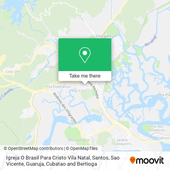 Igreja O Brasil Para Cristo Vila Natal map