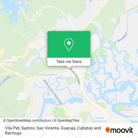 Vila Pet map