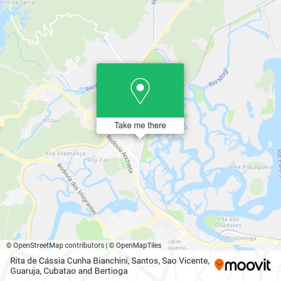 Mapa Rita de Cássia Cunha Bianchini