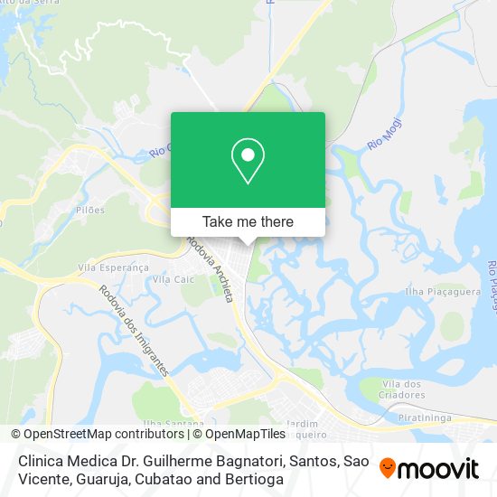 Clinica Medica Dr. Guilherme Bagnatori map