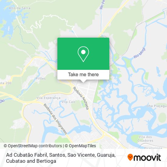 Ad Cubatão Fabril map