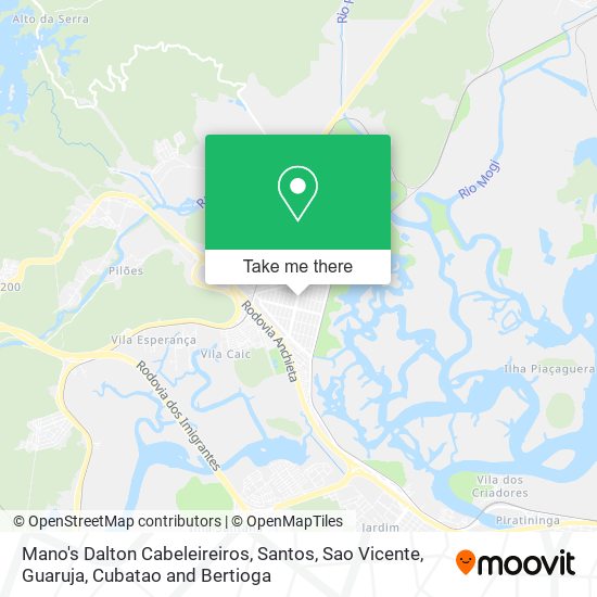 Mapa Mano's Dalton Cabeleireiros