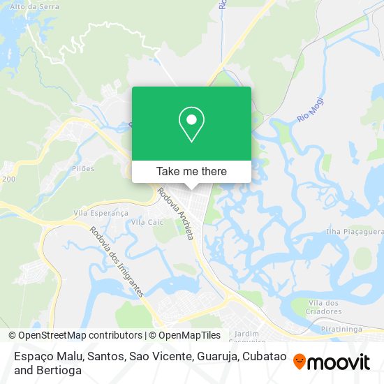 Espaço Malu map