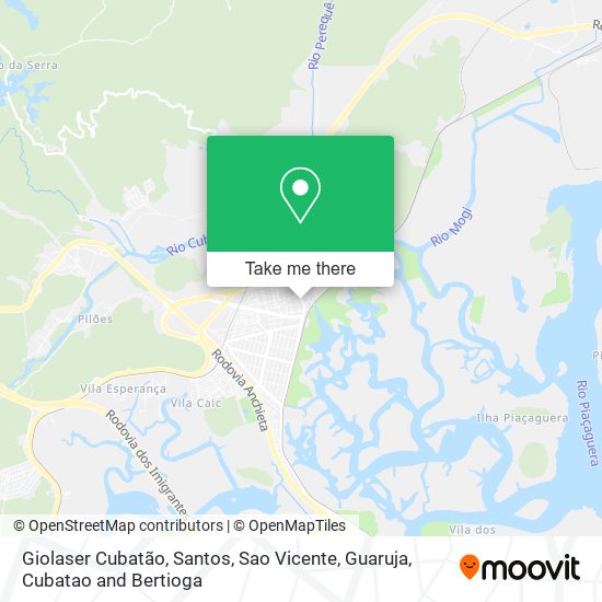 Giolaser Cubatão map