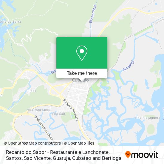 Recanto do Sabor - Restaurante e Lanchonete map