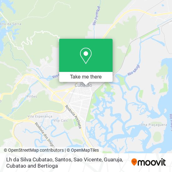 Lh da Silva Cubatao map