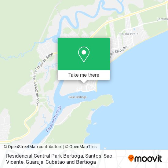 Residencial Central Park Bertioga map
