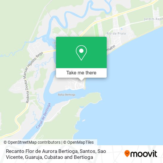 Recanto Flor de Aurora Bertioga map
