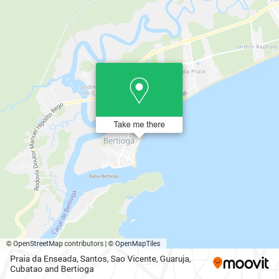 Praia da Enseada map