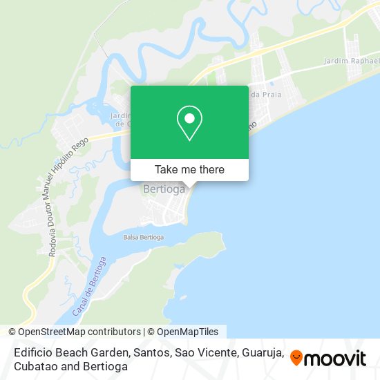 Edificio Beach Garden map