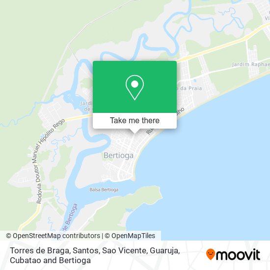 Torres de Braga map