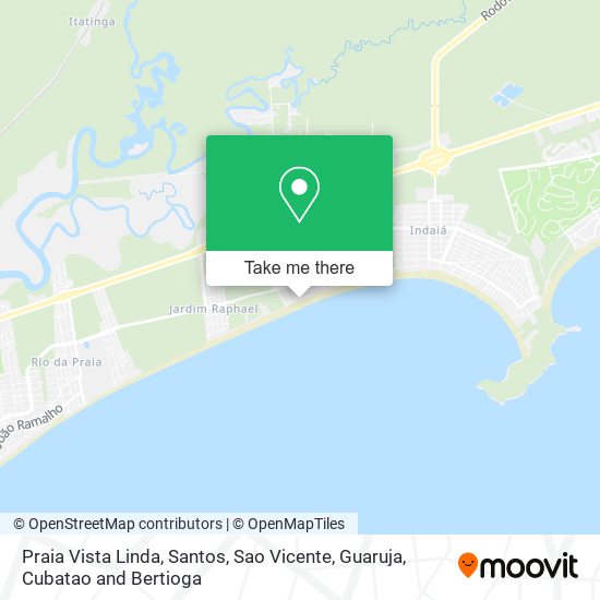 Praia Vista Linda map