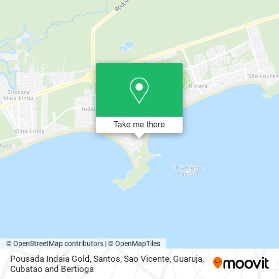 Pousada Indaia Gold map