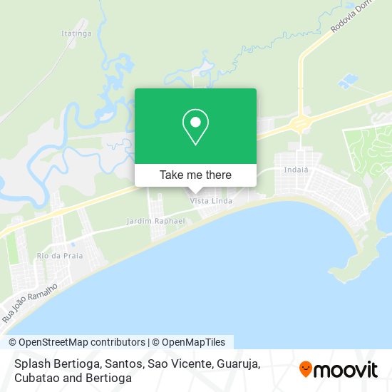Splash Bertioga map