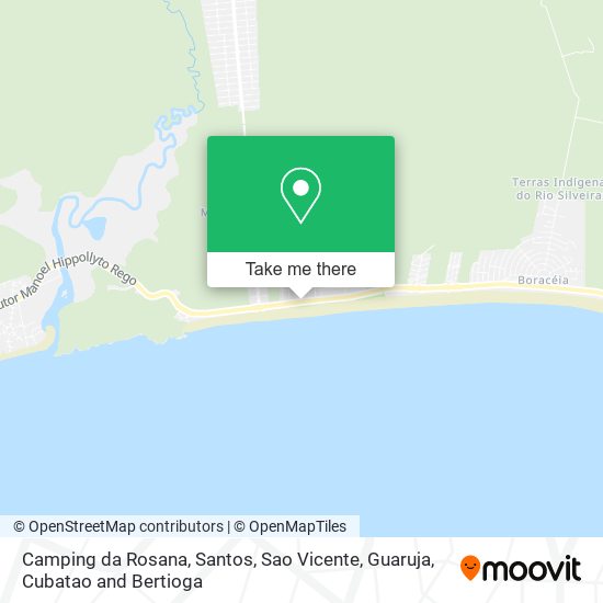 Camping da Rosana map