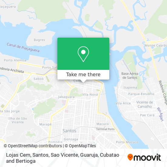 Lojas Cem map