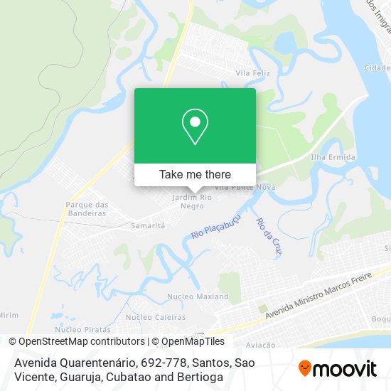 Avenida Quarentenário, 692-778 map